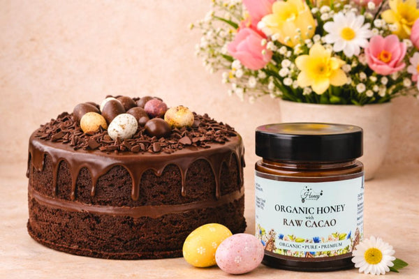 Chocolate Cake with Cacao Honey (No Refined Sugar)